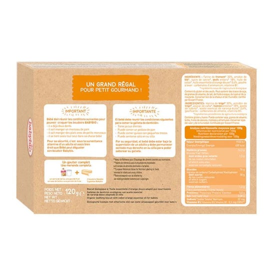 BabyBio Galletas Petits Boudoirs 120g BabyBio Galletas Petits Boudoirs 120g