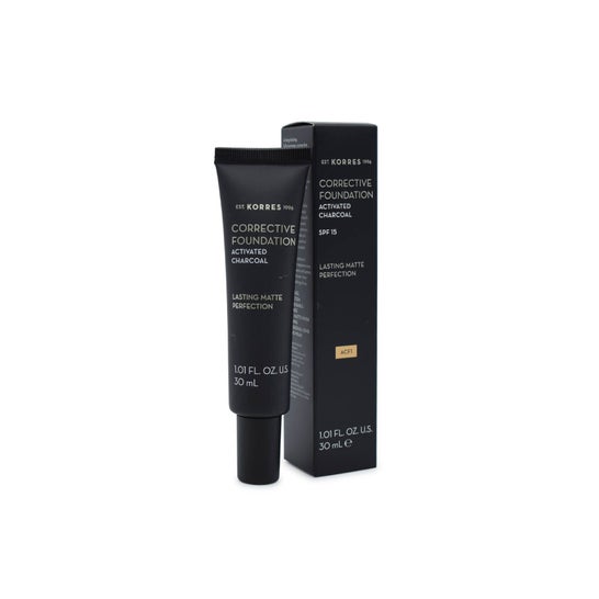 Korres Base Correctora Carbón Spf15 1 30ml