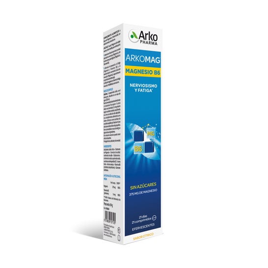 Magnesio Arkovital 375mg + vitamina B6 21comp effervescente