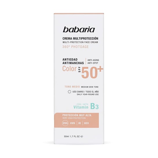 Babaria Multiprotection Anti-Aging Color Cream SPF50+ 50ml