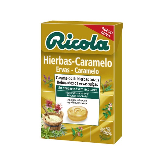 Ricola Urter - Sukkerfri Caramel 50g