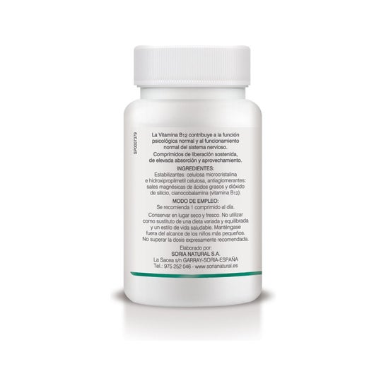 Soria Natural Vitamina B12 250 mg Vegan 200 comp