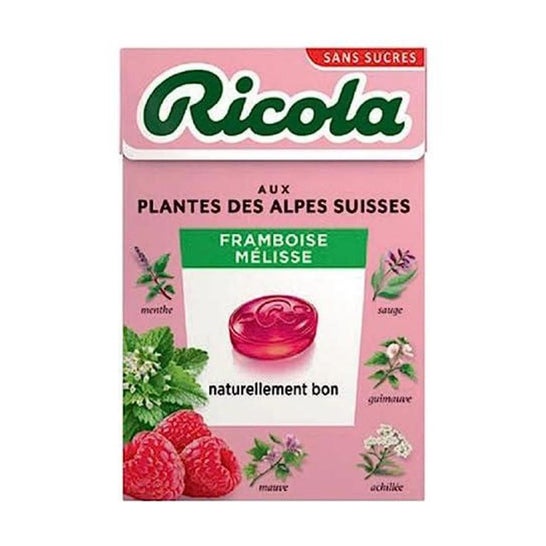 Ricola Caramelo Frambuesa Melisa Sin Azúcar 50g