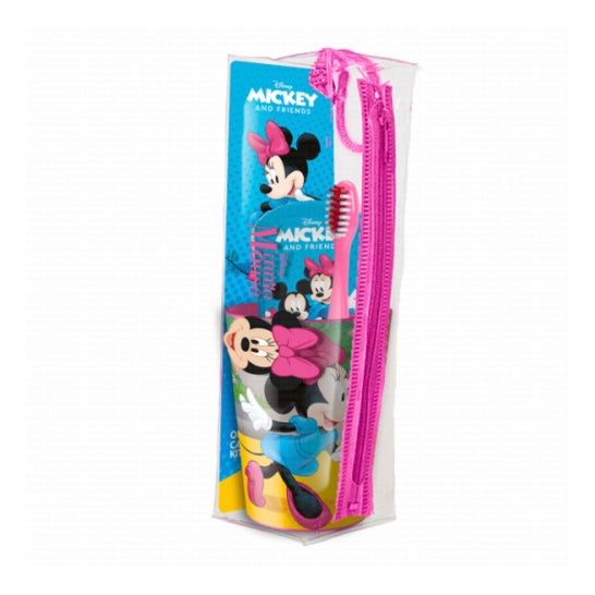 Disney Kit Minnie Cepillo Dientes + Pasta Dental + Vaso