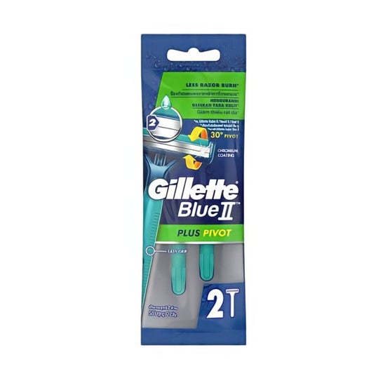 Gillette Blue Ii Plus Slalom Cuchilla Afeitar Desechable 5uds