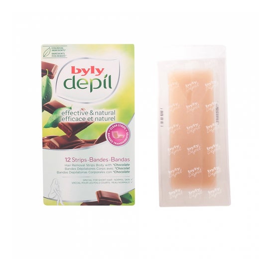Byly Depil Bandas Corporales Chocolate 12uds