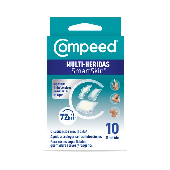 Compeed Multi-Heridas Smart Skin Apósitos Hidrocoloides Surtido 10 uds
