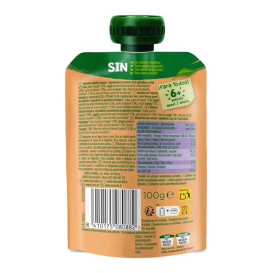 Hero Mango Plátano y Yogur 100g Hero Mango Plátano y Yogur 100g