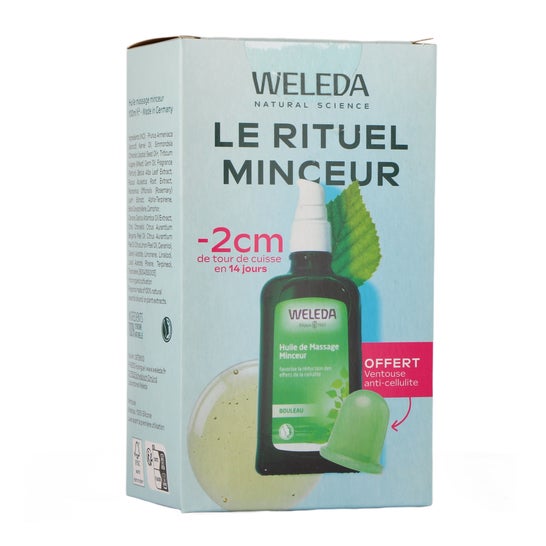Weleda Slimming Ritual Massage Oil Pack 100 ml + Suction Cup