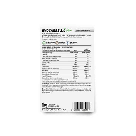 HSN Evocarbs 2.0 Sin Sabor 1kg