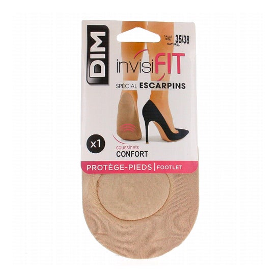 Dim Invisifit Protector de Pies Calzado Especial Talla 35 38 1 Par