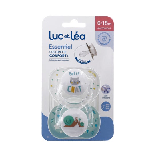 Luc Et Léa Essentiel Confort+ Chupete Anatómico 6-18M E3 2 uds