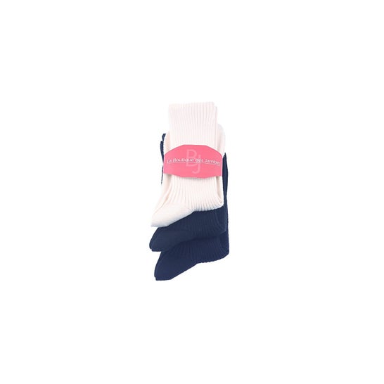 Boutique Beine La Regulatrice Halbe Socke Elastische Socken 45/46 Marine