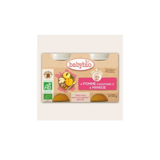 Babybio Mango Mango Bio en 4 Meses 2 X130 g
