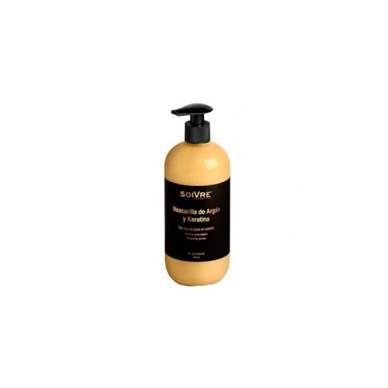 Soivre mascarilla capilar nutritiva Aceite Argán y keratina 500 ml