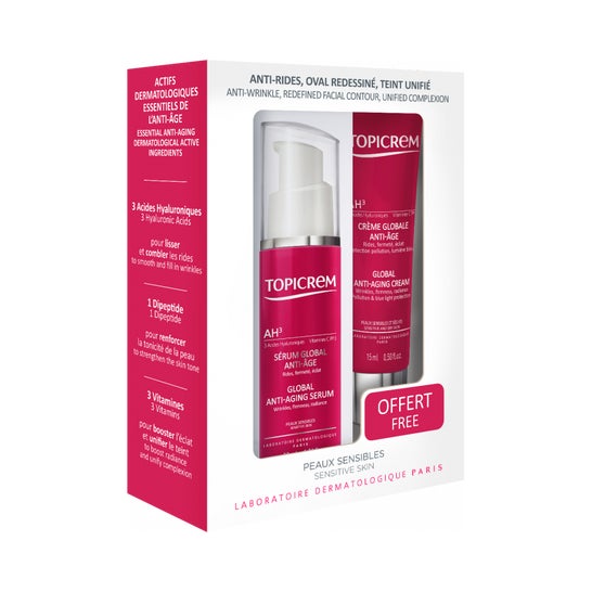 Topicrem Coffret AH3 Sensitive Skin Anti-Aging Serum + Cream