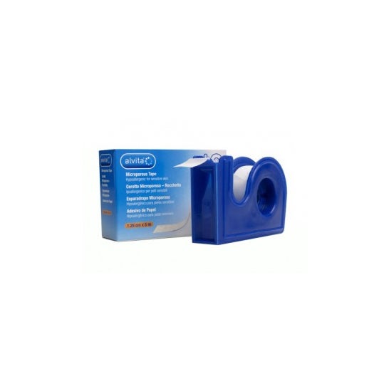 Alvita Esparadrapo Microporoso con Dispensador 5 Mx1,5 cm 1 ud