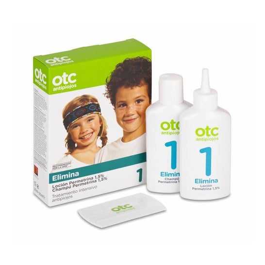 OTC anti-lice pack eliminates lice lotion 125ml + shampoo 125ml