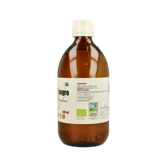 Ayurveda Auténtico Aceite De Sésamo Negro 500ml