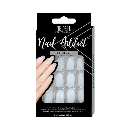 Ardell Nail Addict Natural Uñas Postizas Oval 24uds