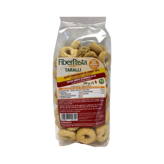 Fiberpasta Taralli de bajo índice glucémico 250g