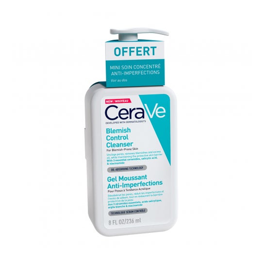 CeraVe® Gel Moussant Anti-Imperfections 236ml + Soin Concentre 3ml