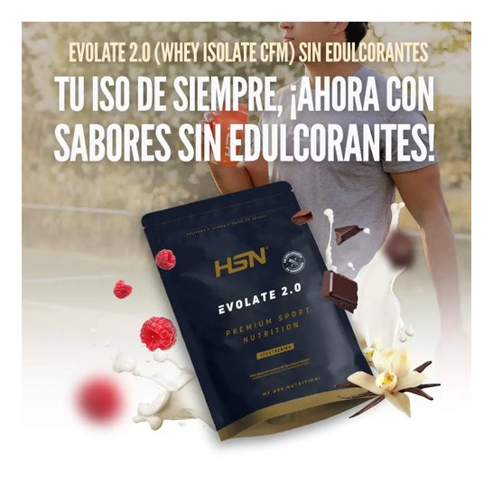 HSN Evolate 2.0 Whey Isolate CFM Sin Edulcorantes Chocolate 500g