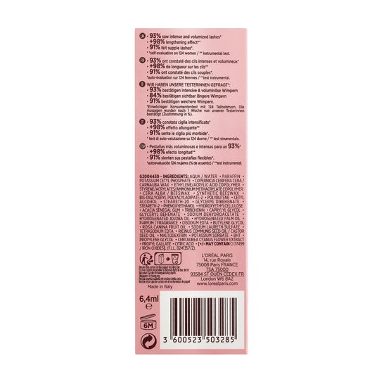 L'Oreal Lash Paradise Máscara de Pestañas 01 Negra 64 ml