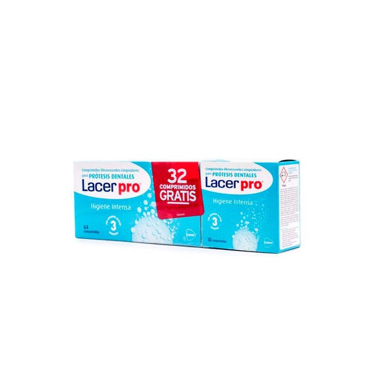 Lacer LacerPro Comprimidos Efervescentes Limpiadores 64+32comp
