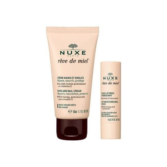 Nuxe Rêve de Miel Pack Crema de Manos 30ml + Barra de Labios 4g