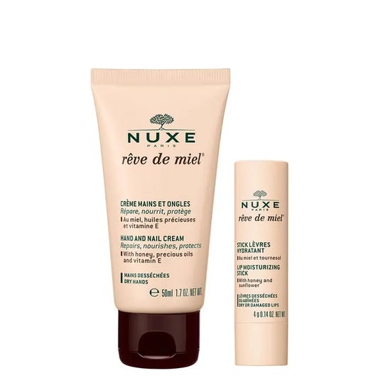 Nuxe Rêve de Miel Pack Crema de Manos 30ml + Barra de Labios 4g