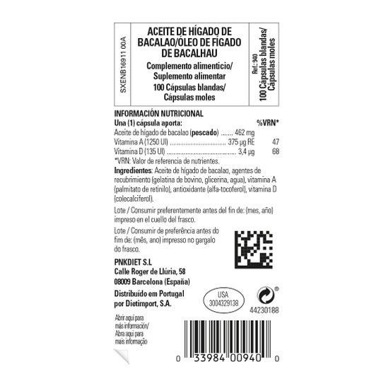 Solgar Aceite de Hígado de Bacalao 100 Perlas