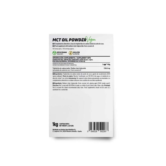 HSN Aceite MCT de Coco en Polvo 1000 g