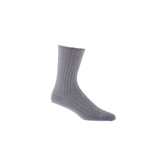 Boutique Beinsocken aus reiner Wolle Elastische Socken 45/46 Grau