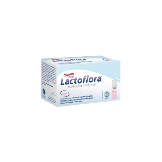 Lactoflora Probiótico Protector Intestinal Infantil Sabor Fresa 10 frascos monodosis
