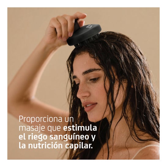 Nuggela & Sulé Magic Massager Brush Black 1 ud