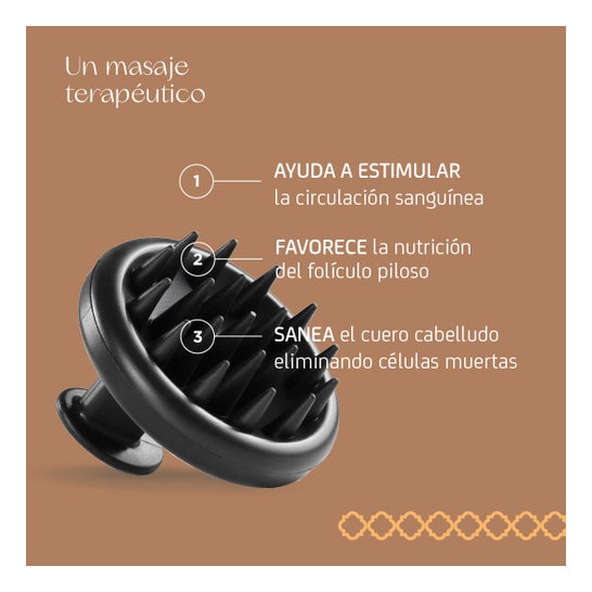 Nuggela & Sulé Magic Massager Brush Black 1 ud