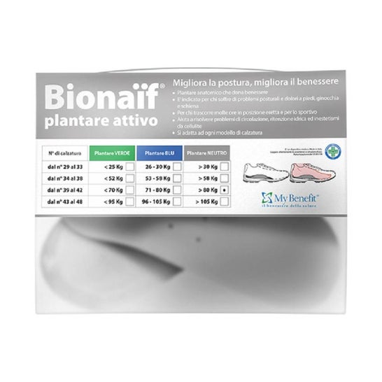 Bionaïf Plantilla Activa Neutro Medida del 43 al 48 1 Par