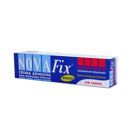 Novafix Ultrafuerte adhesivo prótesis dental sin sabor 70g