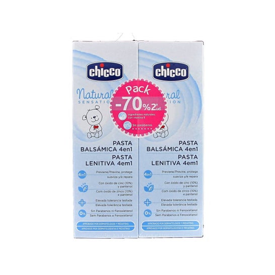 Chicco Pack Natural Sensation Crema Balsamica 4 en 1 2x100ml
