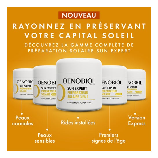 Oenobiol Sun Expert Préparateur Solaire 3 en 1 30caps