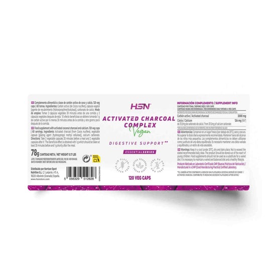 HSN Carbón Activo Complex 120 vcaps