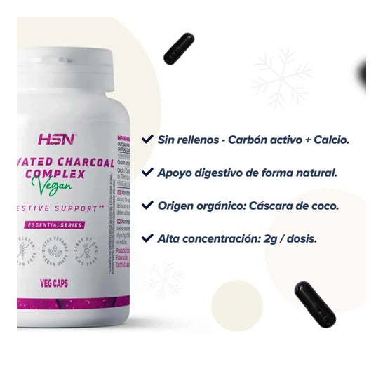 HSN Carbón Activo Complex 120 vcaps