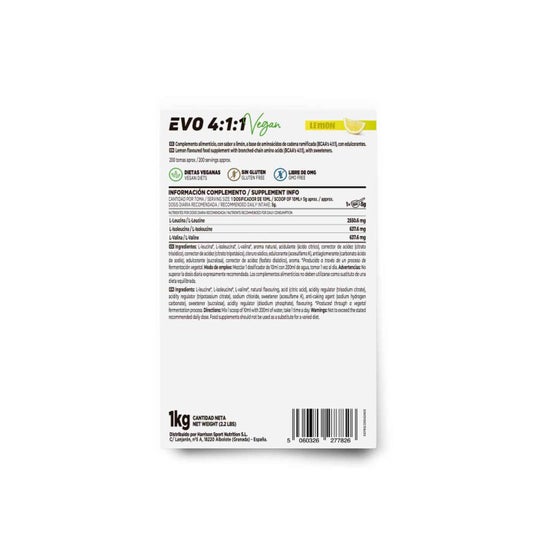 HSN Evo 4:1:1 BCAA's Instantáneo Limón 1kg