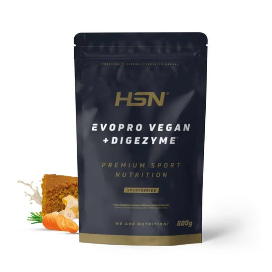 HSN Evopro Vegan + Digezyme® Tarta de Zanahoria y Plátano 500g