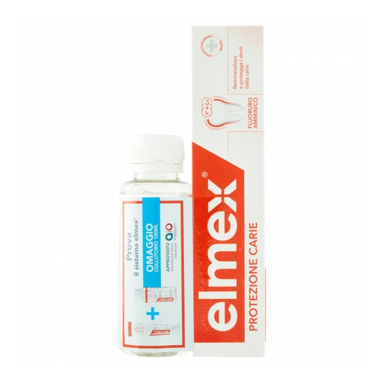 Elmex Kit Protezione Carie Dentifricio 100ml + Collutorio 100ml