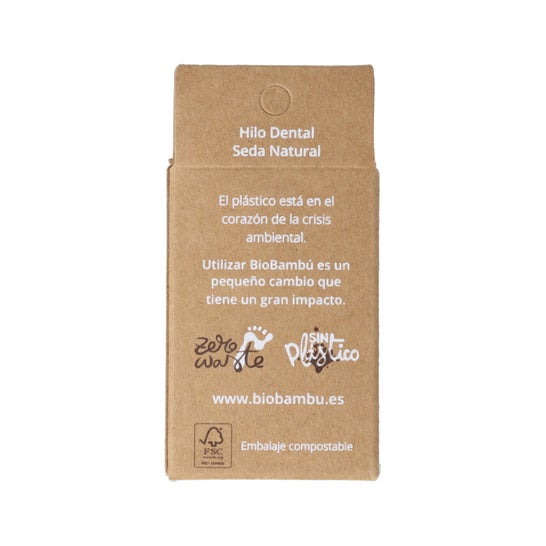 Biobambú Recambios Hilo Dental de Seda Natural 2 X30 M