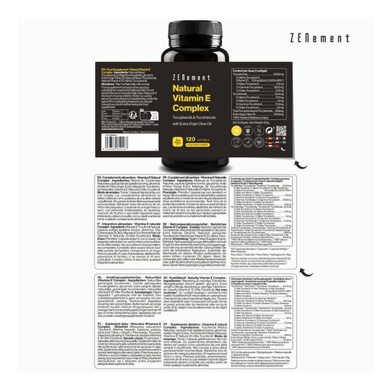 Zenement Complejo Vitamina E Natural 120 Perlas