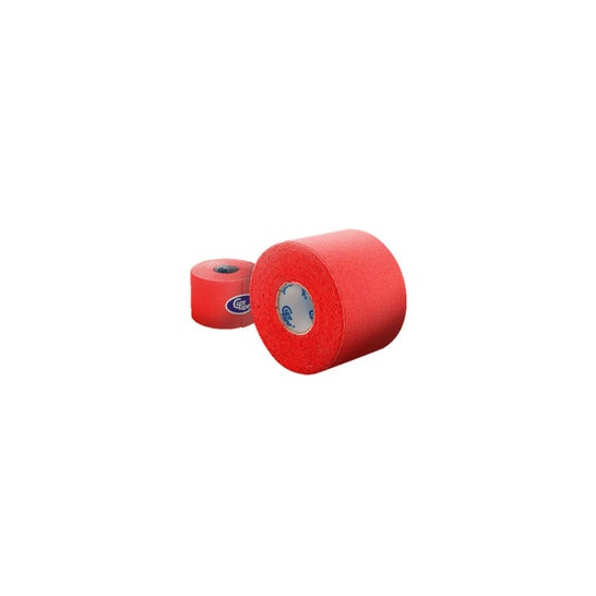 Cure Tape Elastic Bandage Adhesive Red 5 Cm X 5