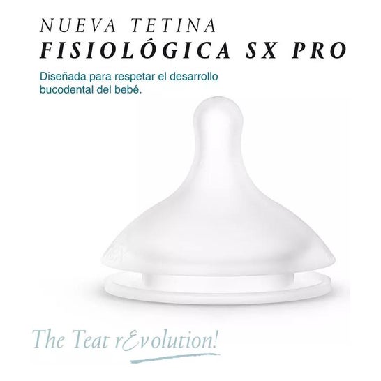 Suavinex Tetina Fisiológica SX Pro Silicona Flujo Lento +0m 2uds Suavinex Tetina Fisiológica SX Pro Silicona Flujo Lento +0m 2uds